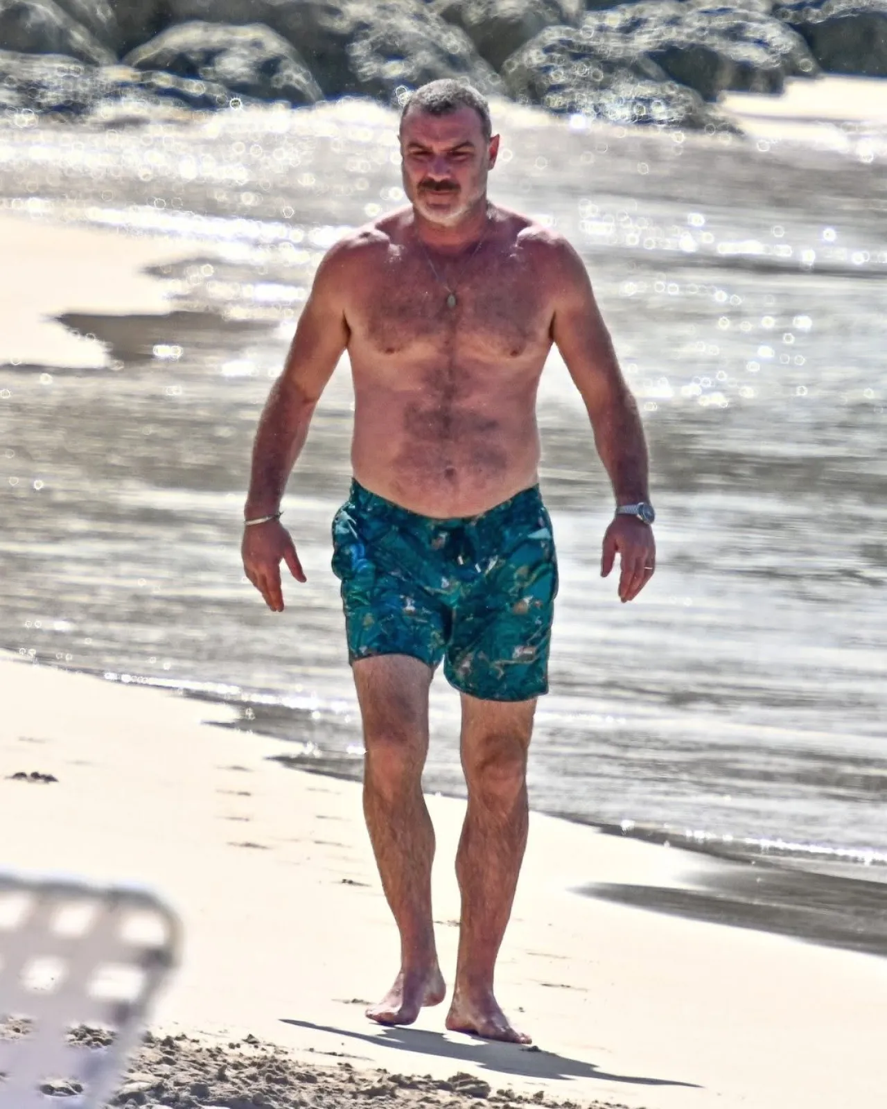 Liev Schreiber Enjoys Family Vacation in Barbados Following Hospitalization