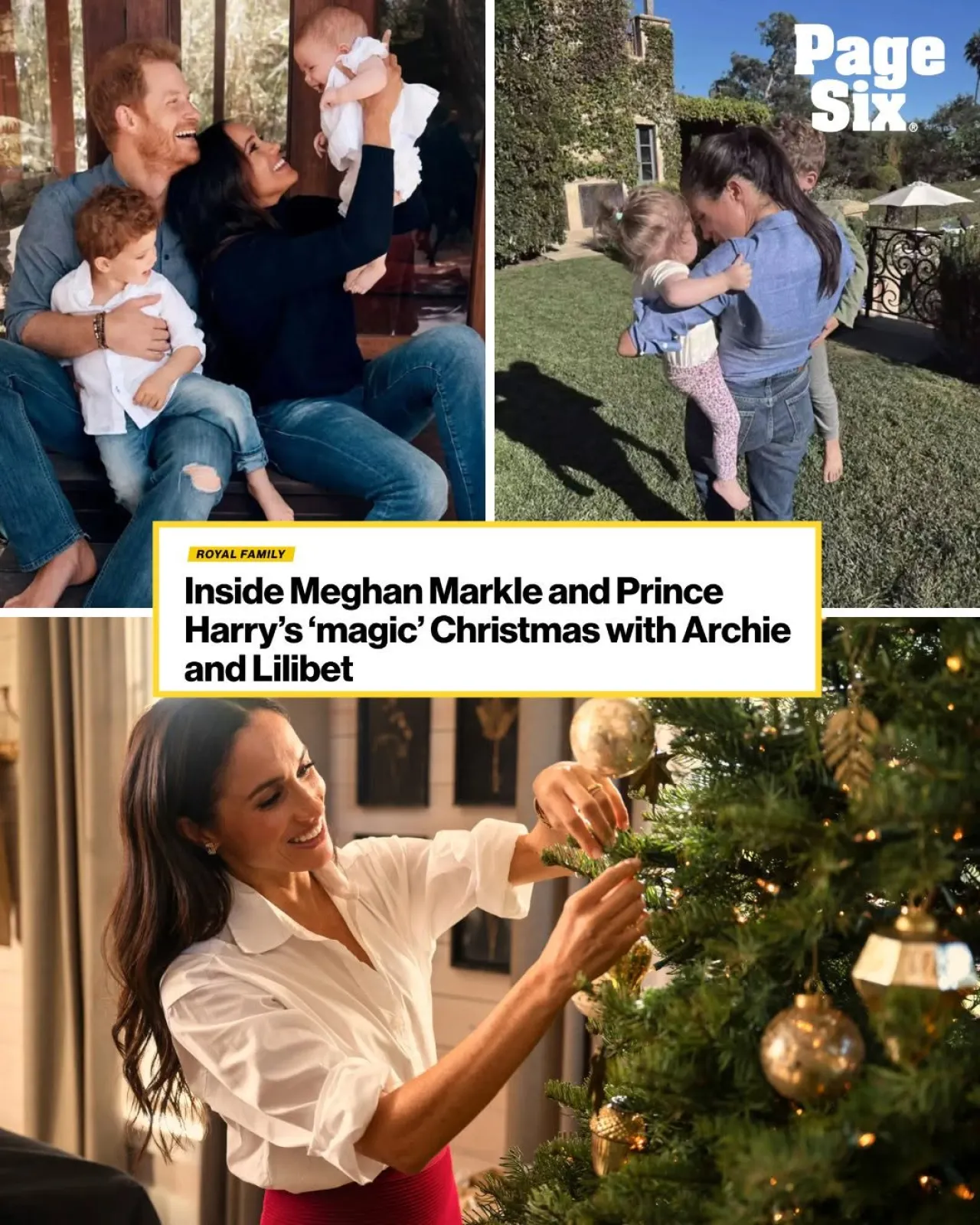 Meghan Markle and Prince Harry Celebrate a Cozy California Christmas