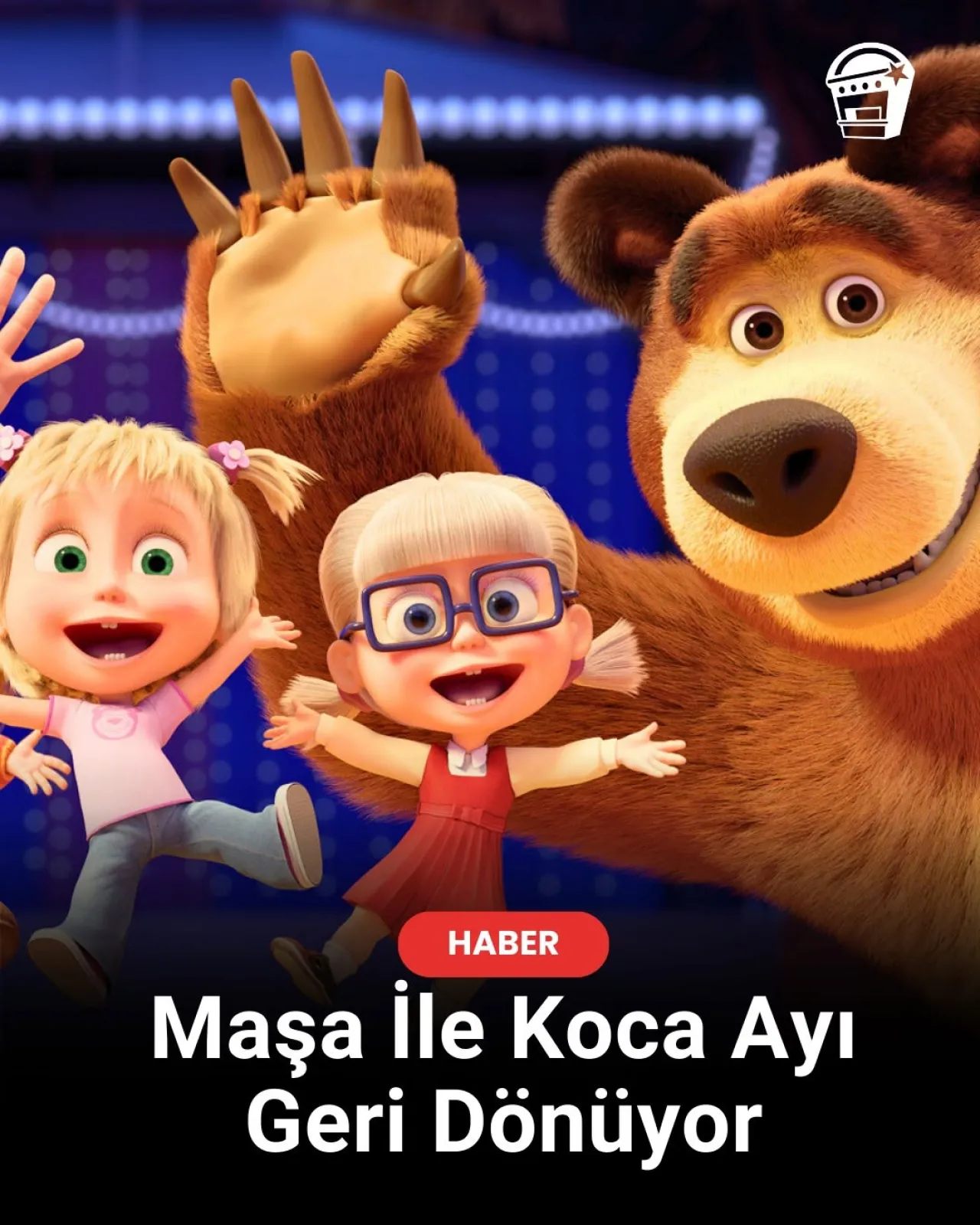 Masha and the Bear Return to Turkish Cinemas with New Movie 'Miracle Park'
