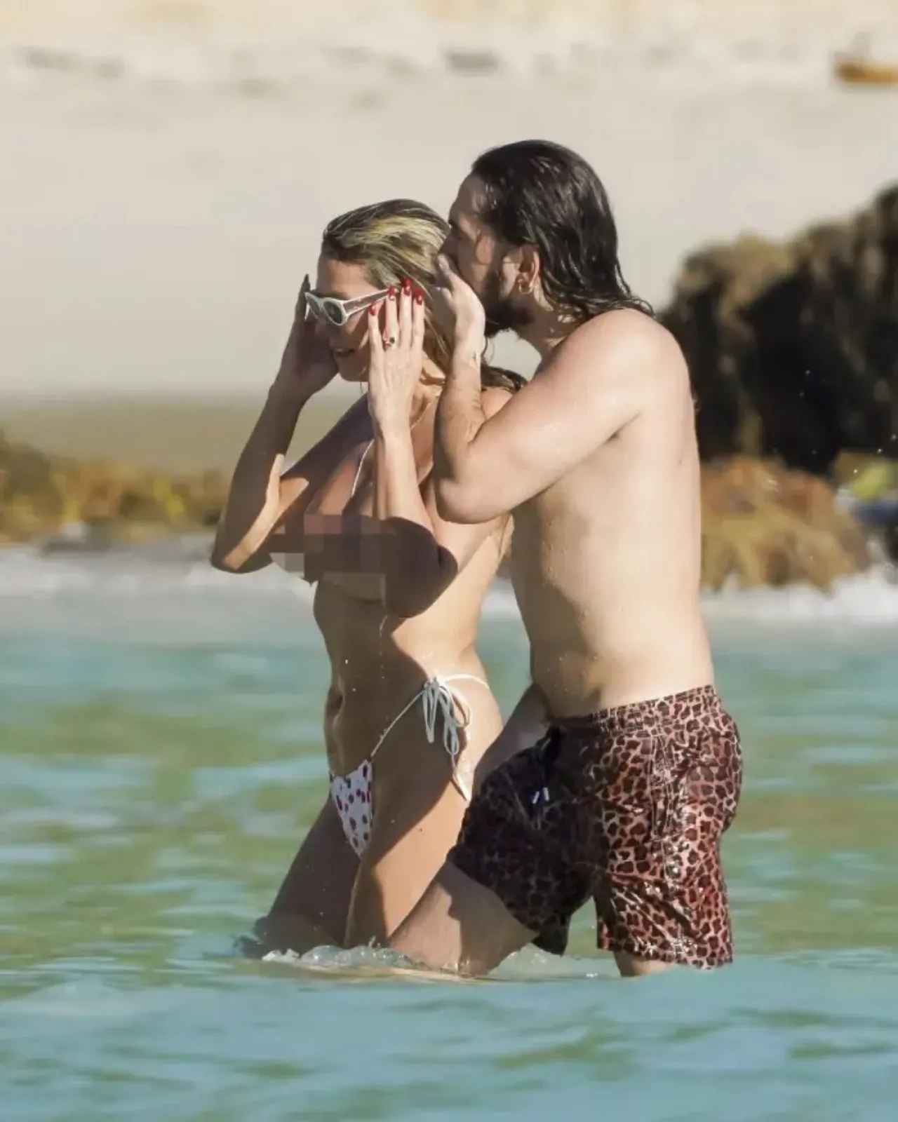 Heidi Klum Enjoys Topless Sunbathing on St. Barths Vacation with Husband Tom Kaulitz